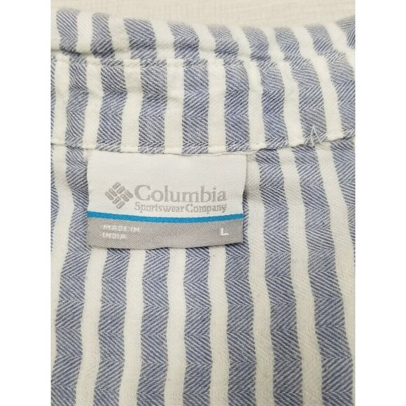 Columbia Sportswear Company Striped Long Sleeve Button-Up‎ Shirt L - Picture 5 of 11